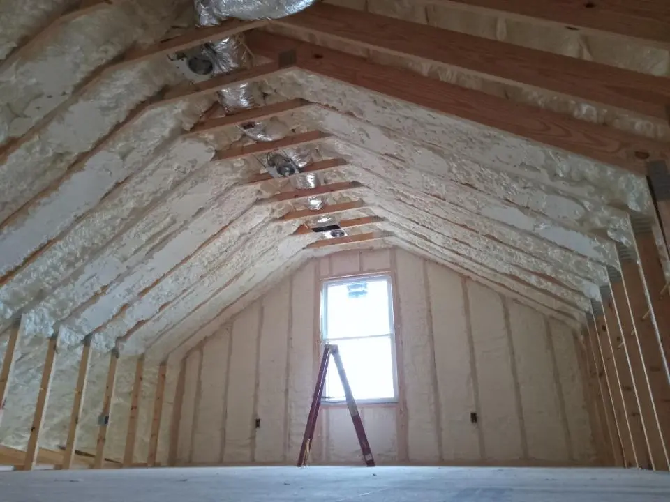 Spray foam roofing application for Crawl Space Insulation project in Four Square Mile